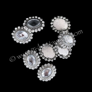 Oval Rhinestone Jewelry Findings (Consignment xiad2-10)