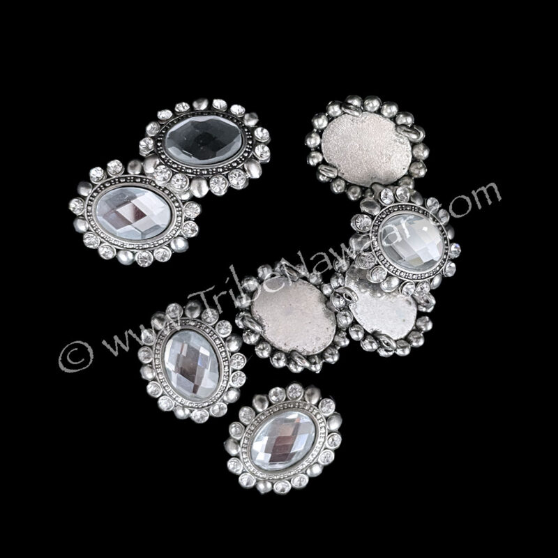 Oval Rhinestone Jewelry Findings (Consignment xiad2-10)