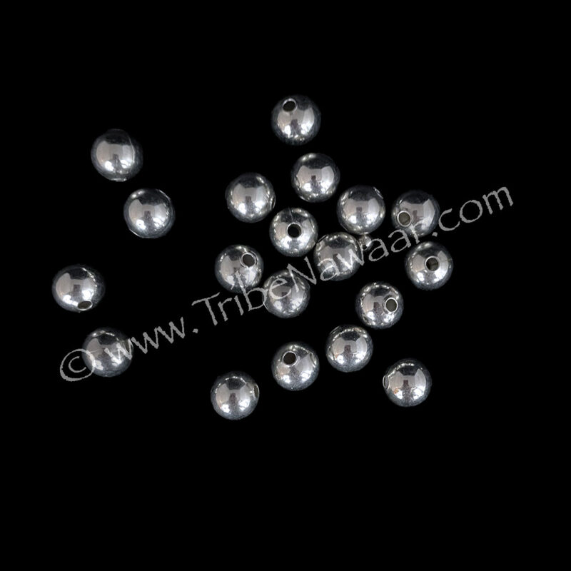 Round Silver Beads (Consignment xiad2-59)