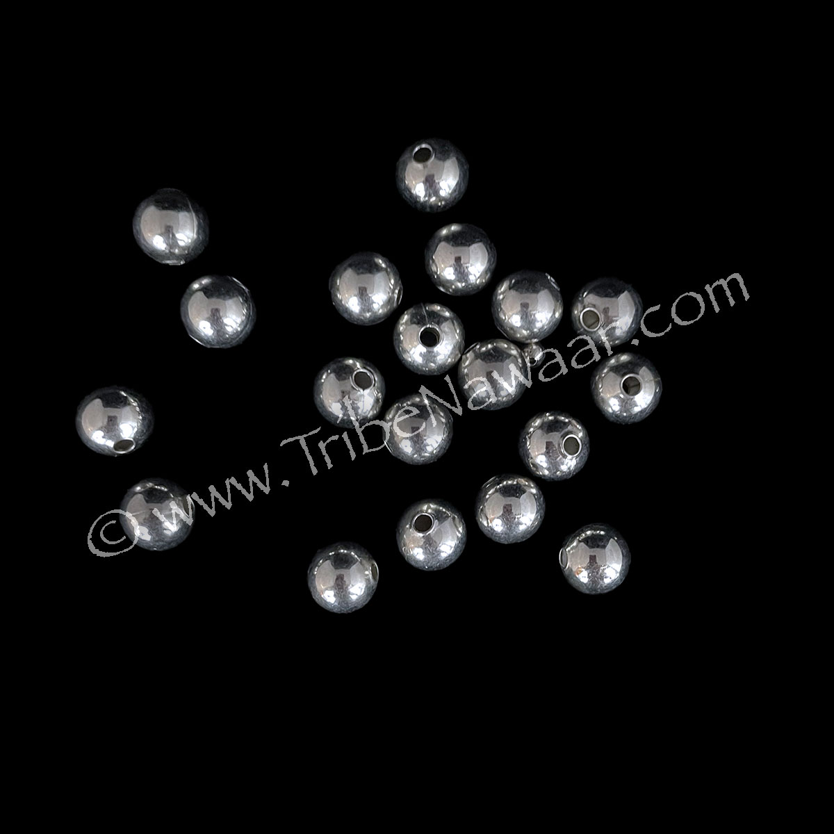 Round Silver Beads (Consignment xiad2-59)