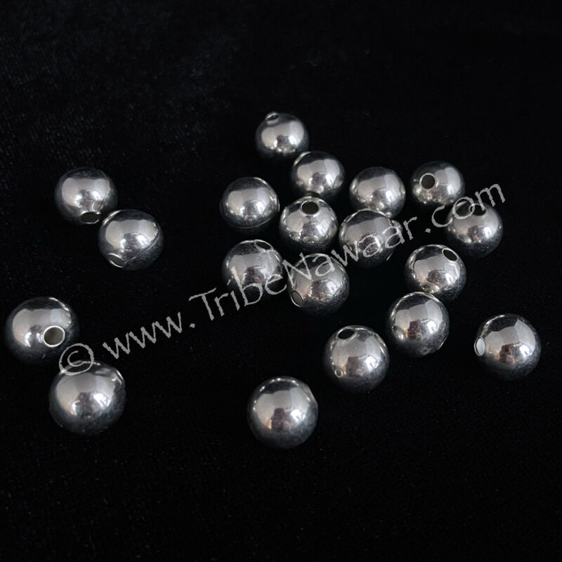 Round Silver Beads (Consignment xiad2-59)