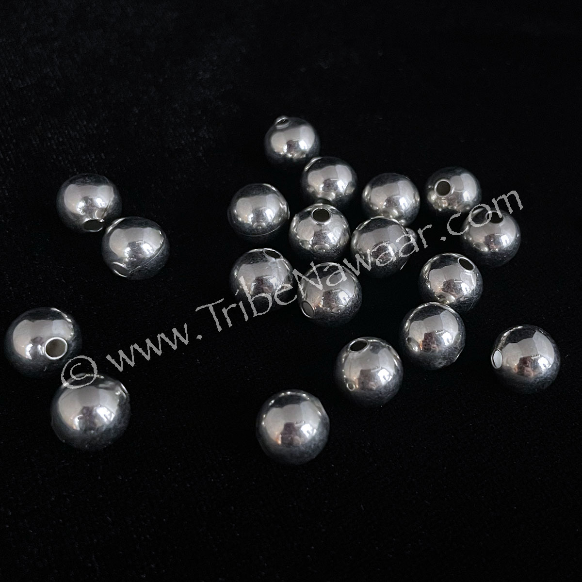 Round Silver Beads (Consignment xiad2-59)