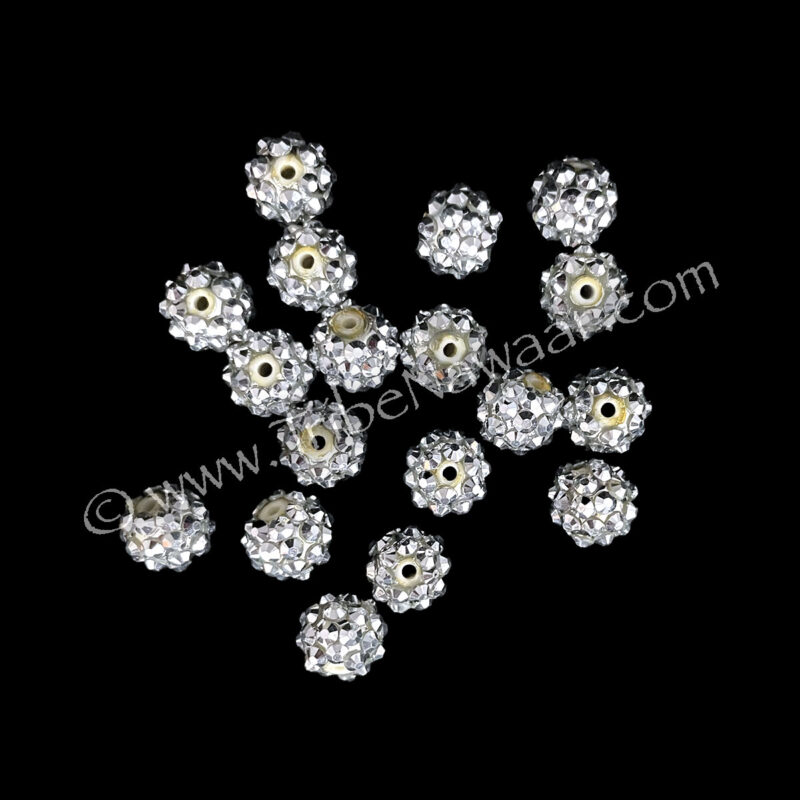 Silver Sparkle Molecule Beads (Consignment xiad2-61)