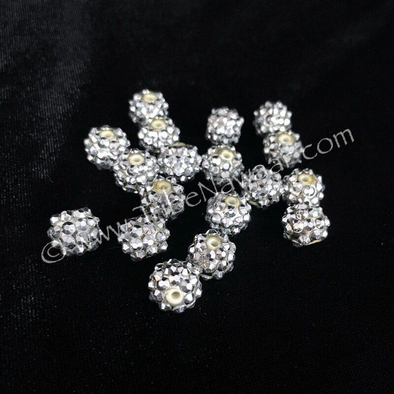 Silver Sparkle Molecule Beads (Consignment xiad2-61)