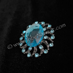 Blue Rhinestone Focal Piece Pendant (Consignment xiad2-78)
