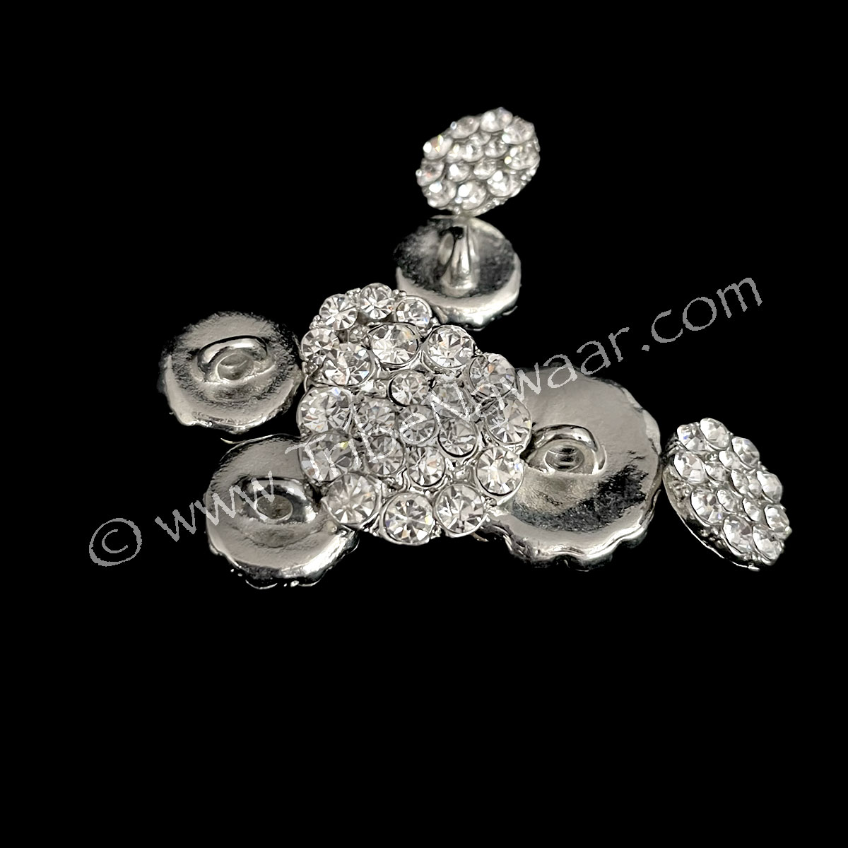 Rhinestone Button Rounds (Consignment xiad2-83)