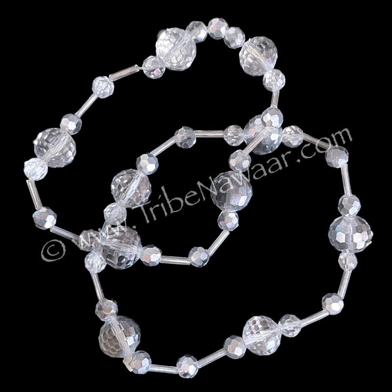 Smokey Silver Disco Cut Beads (Consignment xiad2-27)