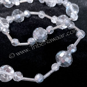 Smokey Silver Disco Cut Beads (Consignment xiad2-27)