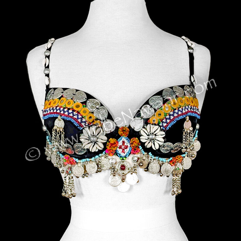 Tribal Belly Dance Coin Bra (Consignment olnat4-14)