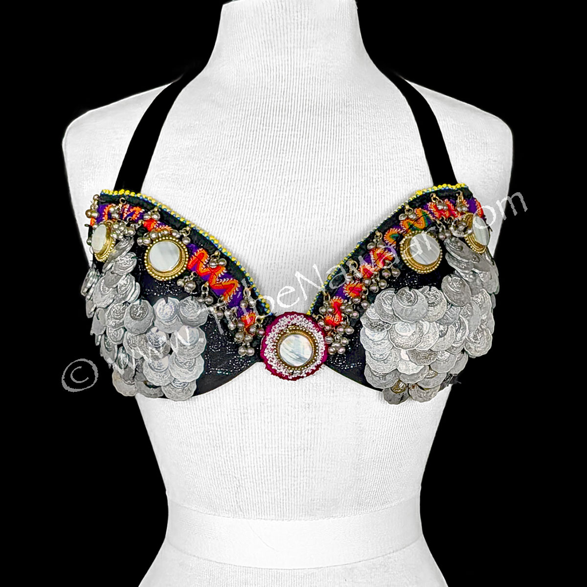 Custom Belly Dance Coin Bra (Consignment rmoc8-5)
