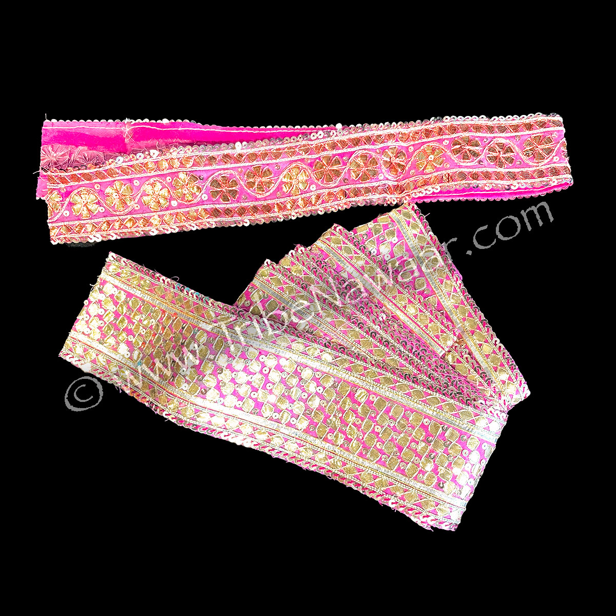 Pink & Gold Trim Pieces (Consignment xiad2-55)