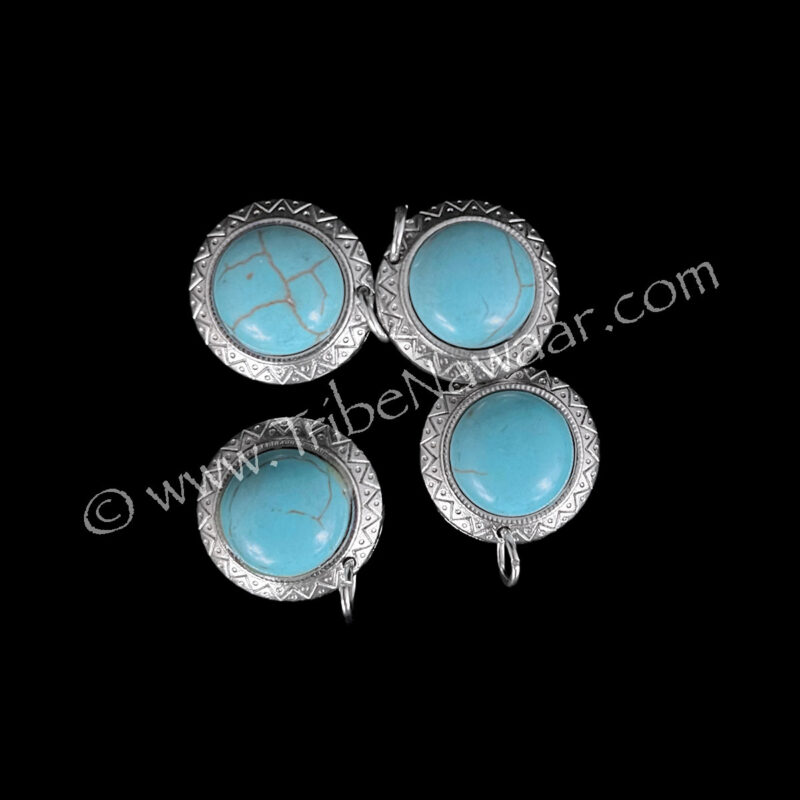 Round Turquoise Pendants (Consignment xiad2-57)