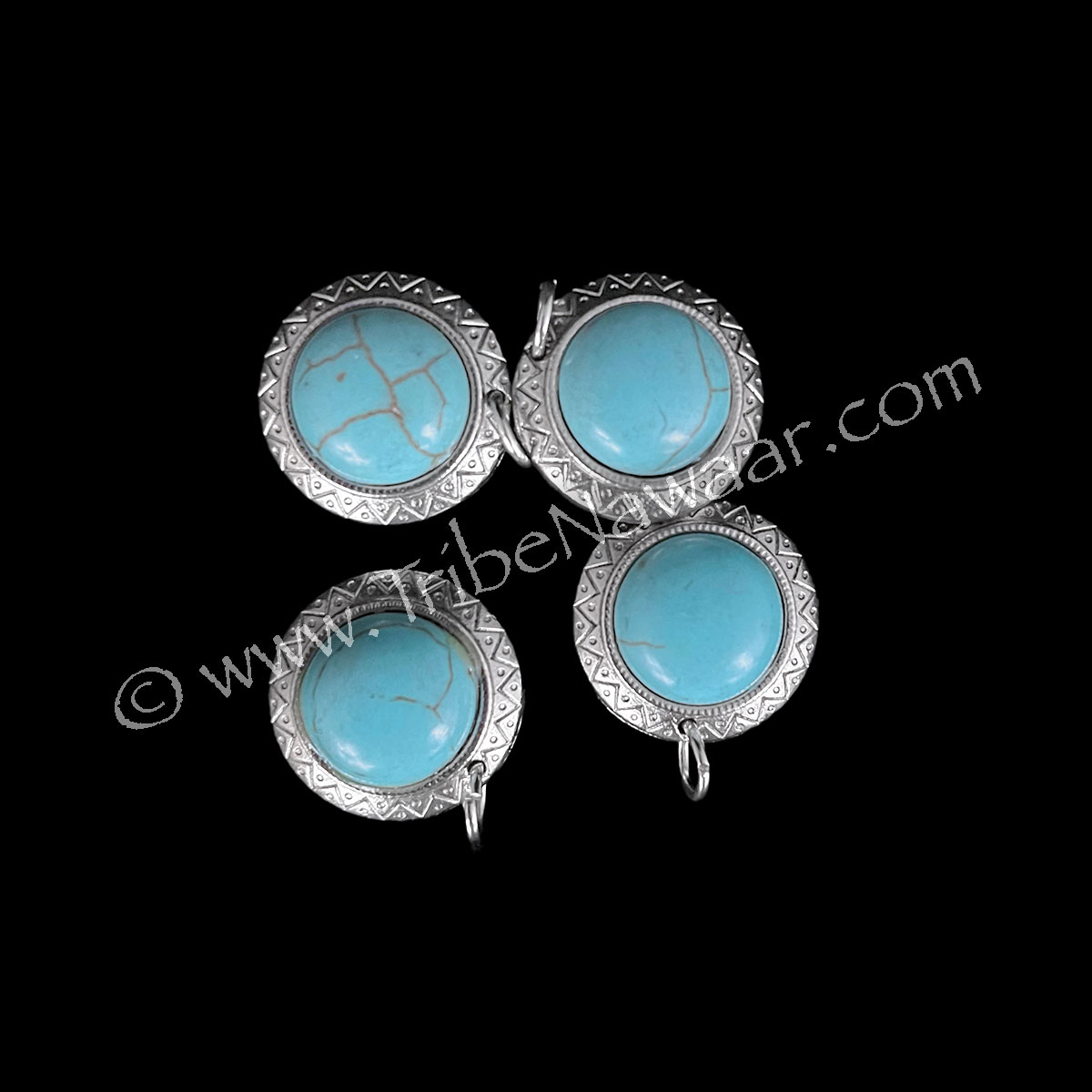 Round Turquoise Pendants (Consignment xiad2-57)