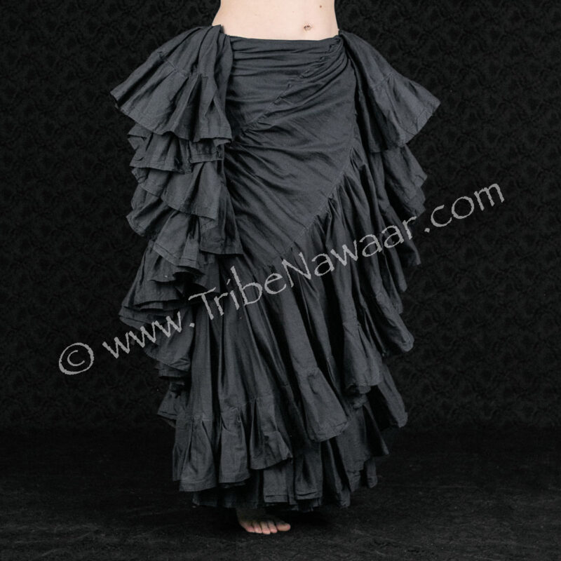 Deep Black 25 Yard Cupcake Skirt